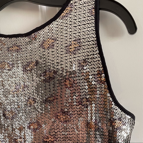 Leopard 🐆 Sequin Tank,  Silver, Black & Gold - Picture 3 of 7